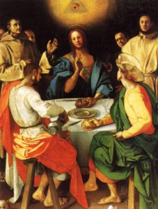 Significato del Triangolo - Jacopo Pontormo - Cena in Emmaus - 1525